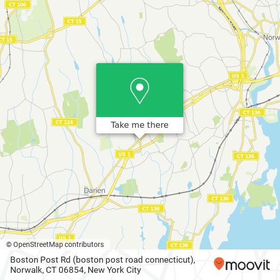 Boston Post Rd (boston post road connecticut), Norwalk, CT 06854 map