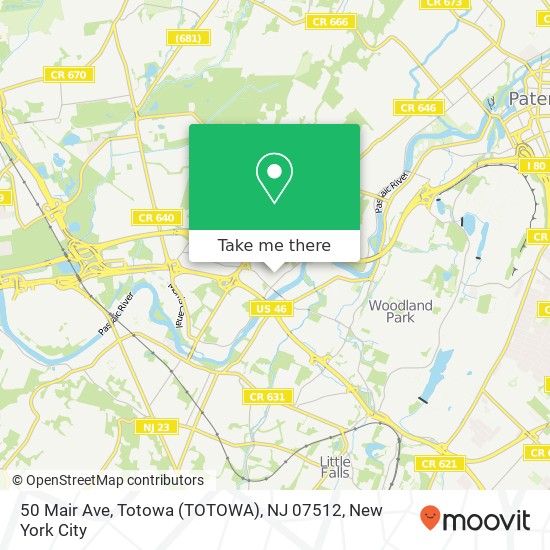 50 Mair Ave, Totowa (TOTOWA), NJ 07512 map