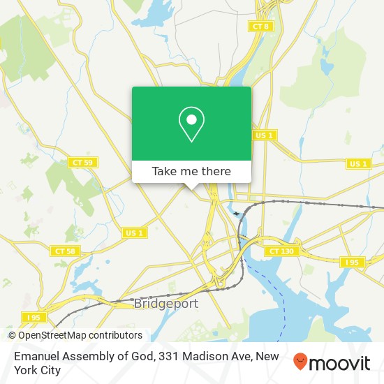 Emanuel Assembly of God, 331 Madison Ave map