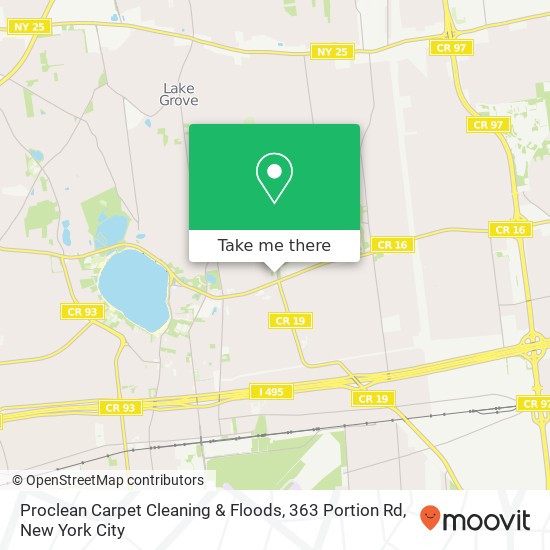 Mapa de Proclean Carpet Cleaning & Floods, 363 Portion Rd