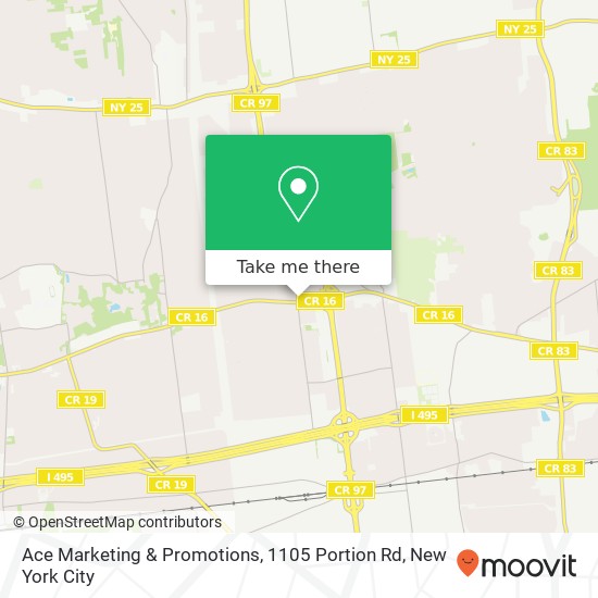 Mapa de Ace Marketing & Promotions, 1105 Portion Rd