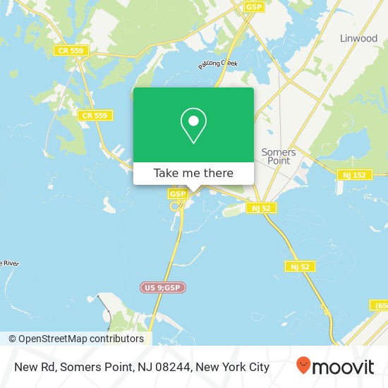 New Rd, Somers Point, NJ 08244 map