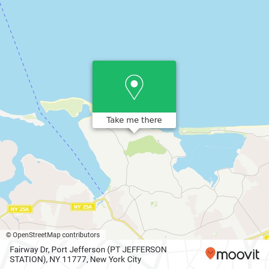 Fairway Dr, Port Jefferson (PT JEFFERSON STATION), NY 11777 map