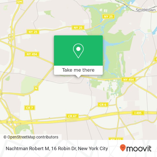 Mapa de Nachtman Robert M, 16 Robin Dr