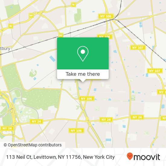 Mapa de 113 Neil Ct, Levittown, NY 11756