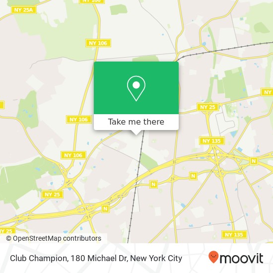 Mapa de Club Champion, 180 Michael Dr