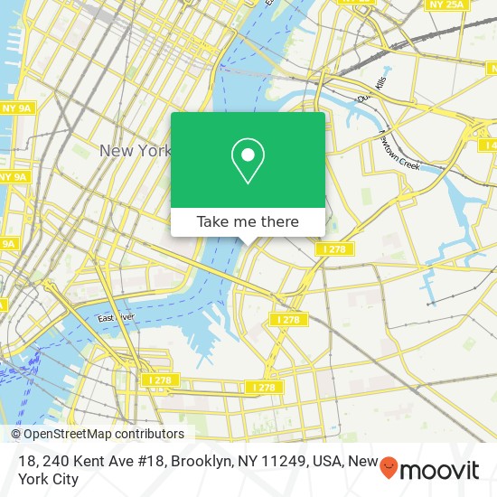 18, 240 Kent Ave #18, Brooklyn, NY 11249, USA map