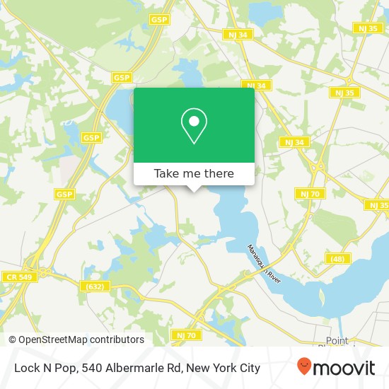 Lock N Pop, 540 Albermarle Rd map