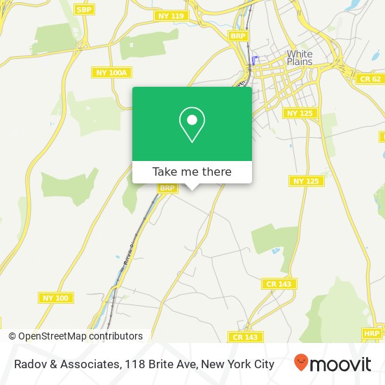 Mapa de Radov & Associates, 118 Brite Ave