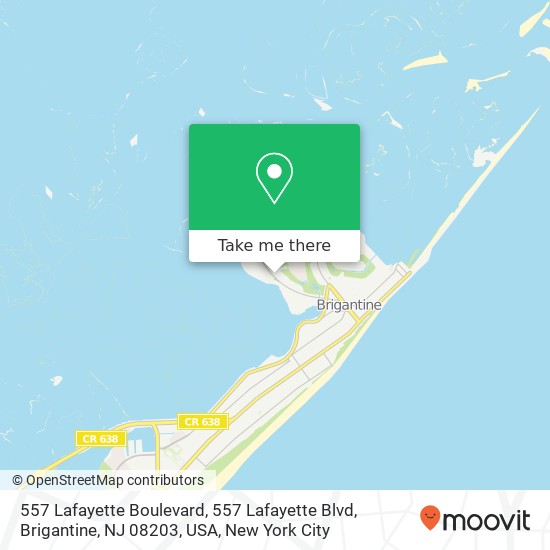 557 Lafayette Boulevard, 557 Lafayette Blvd, Brigantine, NJ 08203, USA map