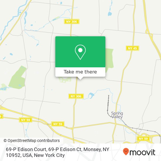 69-P Edison Court, 69-P Edison Ct, Monsey, NY 10952, USA map