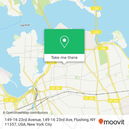 Mapa de 149-16 23rd Avenue, 149-16 23rd Ave, Flushing, NY 11357, USA