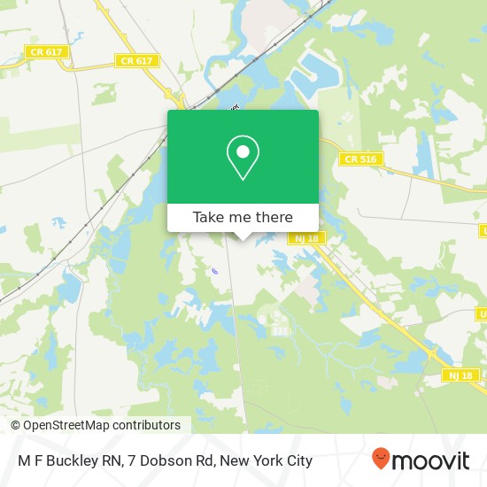 M F Buckley RN, 7 Dobson Rd map
