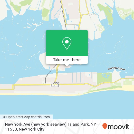 New York Ave (new york seaview), Island Park, NY 11558 map