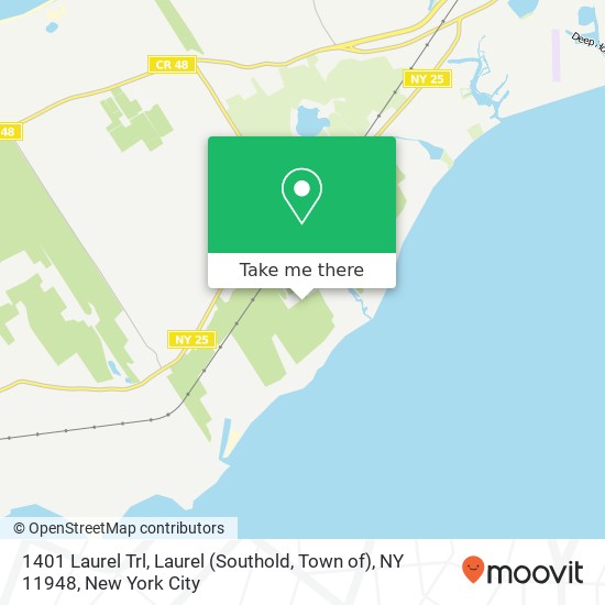 Mapa de 1401 Laurel Trl, Laurel (Southold, Town of), NY 11948