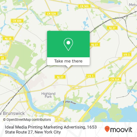 Ideal Media Printing Marketing Advertising, 1653 State Route 27 map