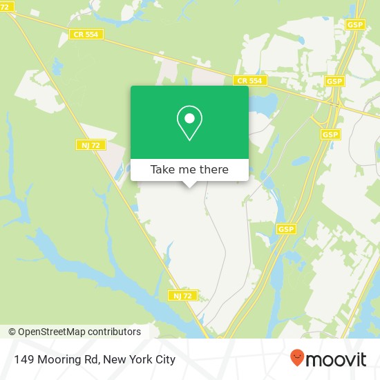 Mapa de 149 Mooring Rd, Manahawkin, NJ 08050