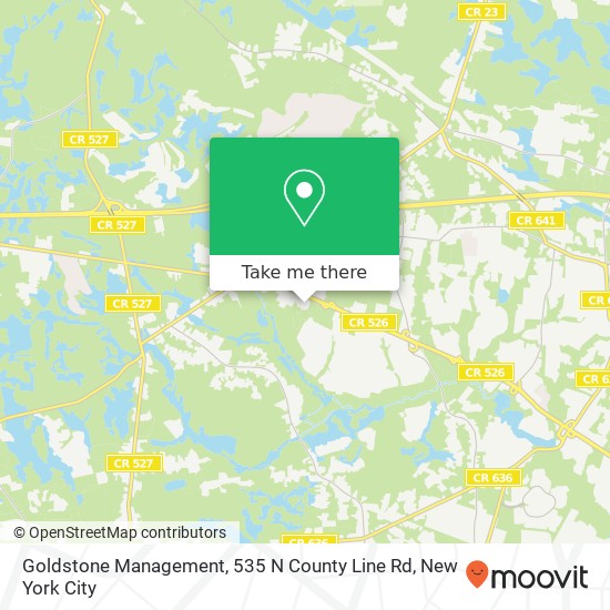 Goldstone Management, 535 N County Line Rd map