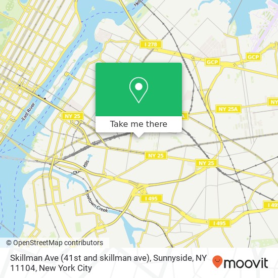 Skillman Ave (41st and skillman ave), Sunnyside, NY 11104 map