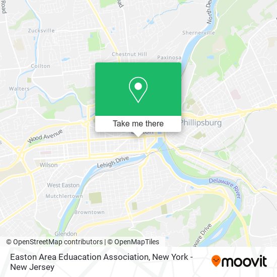 Easton Area Eduacation Association map