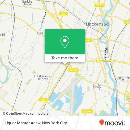 Liquor Master Acsw map