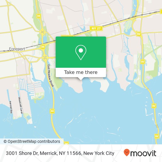 3001 Shore Dr, Merrick, NY 11566 map