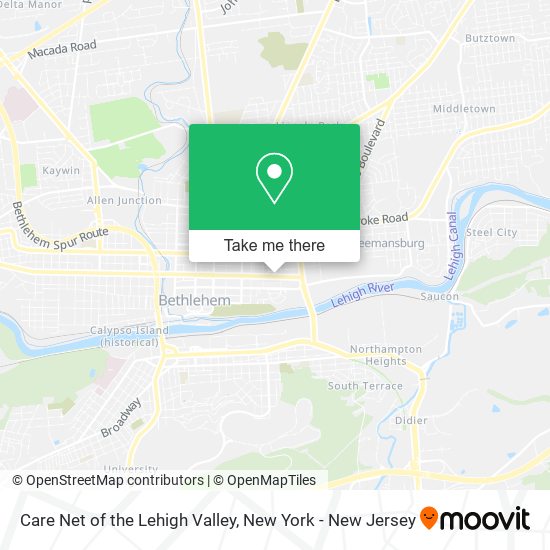 Care Net of the Lehigh Valley map