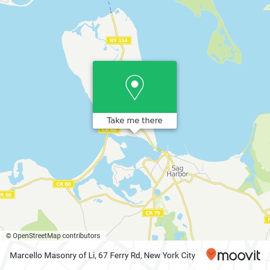 Mapa de Marcello Masonry of Li, 67 Ferry Rd