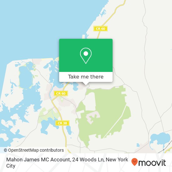 Mapa de Mahon James MC Account, 24 Woods Ln