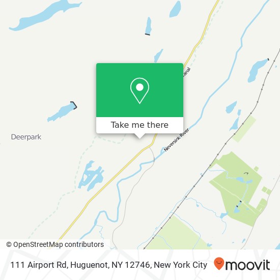 Mapa de 111 Airport Rd, Huguenot, NY 12746