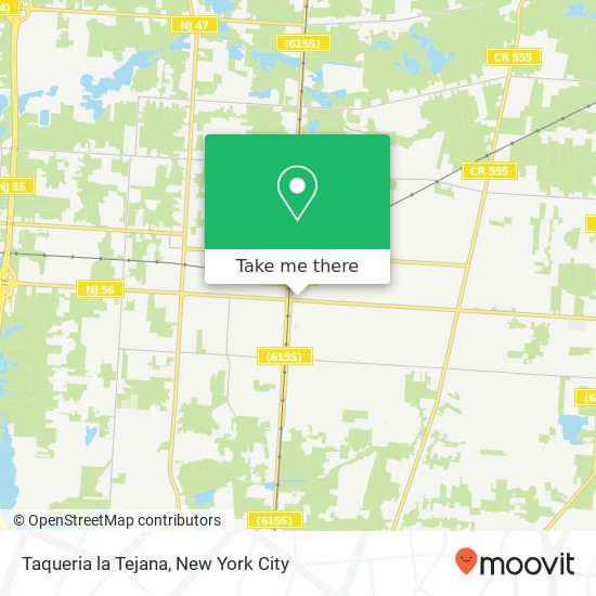Mapa de Taqueria la Tejana, 520 E Landis Ave