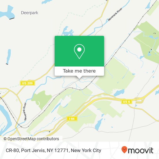 Mapa de CR-80, Port Jervis, NY 12771