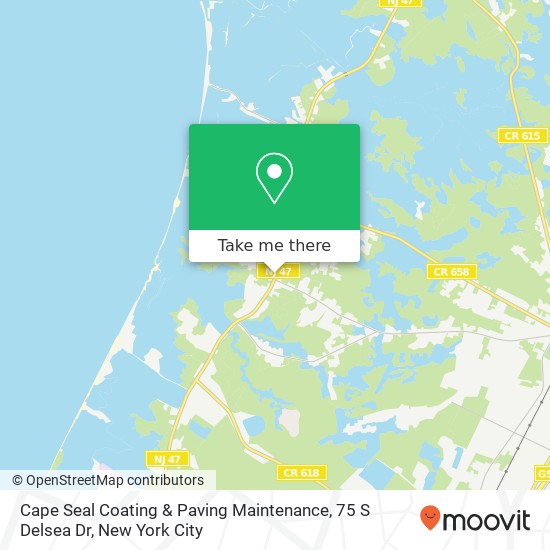 Mapa de Cape Seal Coating & Paving Maintenance, 75 S Delsea Dr