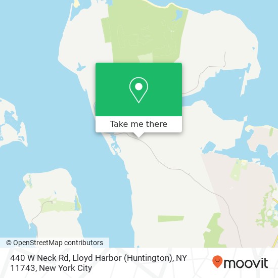 Mapa de 440 W Neck Rd, Lloyd Harbor (Huntington), NY 11743