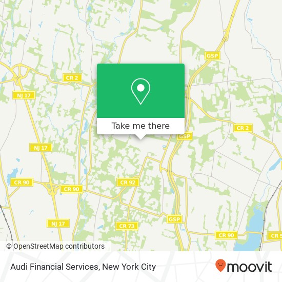 Audi Financial Services map