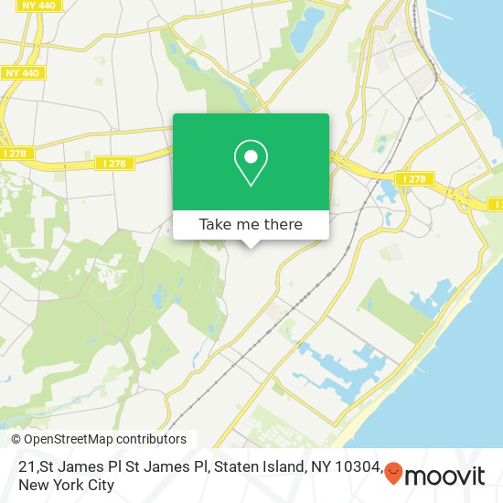 21,St James Pl St James Pl, Staten Island, NY 10304 map