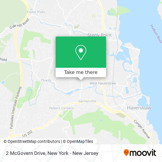 Mapa de 2 McGovern Drive