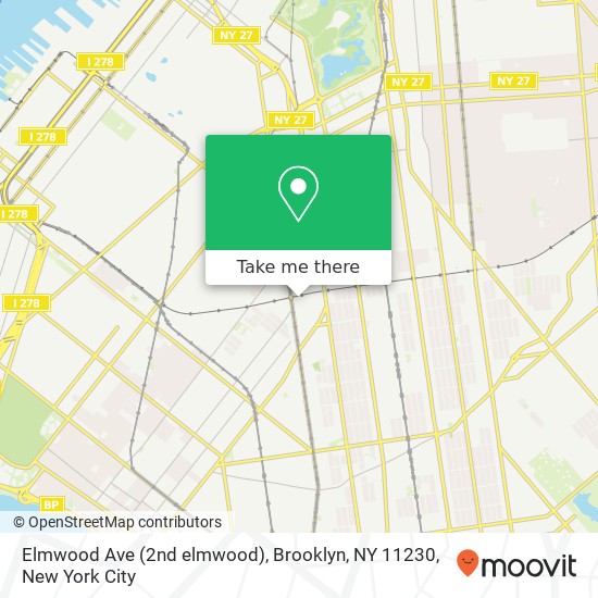 Elmwood Ave (2nd elmwood), Brooklyn, NY 11230 map