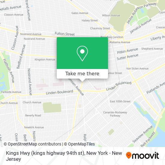 Mapa de Kings Hwy (kings highway 94th st)