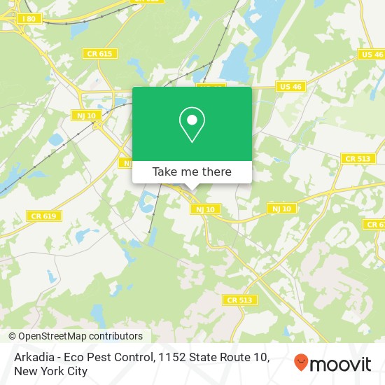 Mapa de Arkadia - Eco Pest Control, 1152 State Route 10