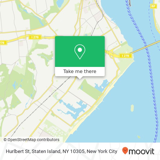 Mapa de Hurlbert St, Staten Island, NY 10305