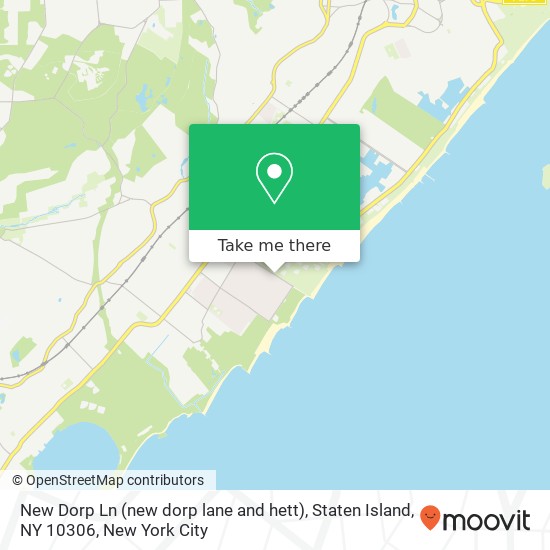 Mapa de New Dorp Ln (new dorp lane and hett), Staten Island, NY 10306