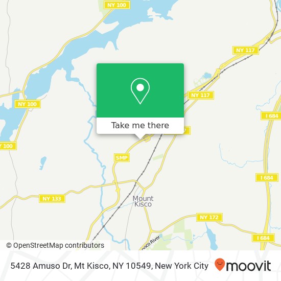 Mapa de 5428 Amuso Dr, Mt Kisco, NY 10549