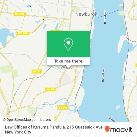 Mapa de Law Offices of Kusuma Pandula, 215 Quassaick Ave