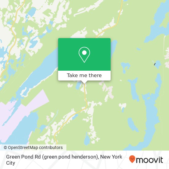 Mapa de Green Pond Rd (green pond henderson), Rockaway, NJ 07866