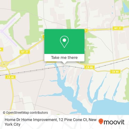 Mapa de Home Dr Home Improvement, 12 Pine Cone Ct