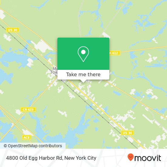 Mapa de 4800 Old Egg Harbor Rd, Egg Harbor City, NJ 08215