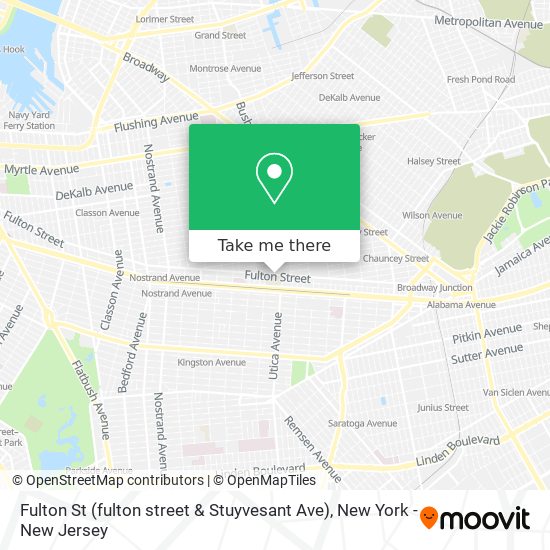 Fulton St (fulton street & Stuyvesant Ave) map