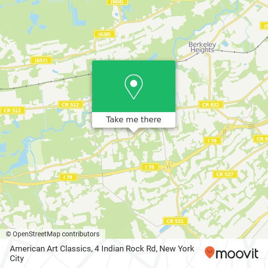 Mapa de American Art Classics, 4 Indian Rock Rd