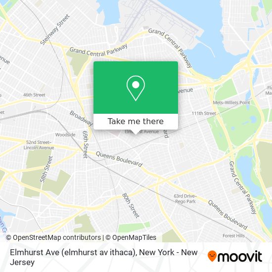 Mapa de Elmhurst Ave (elmhurst av ithaca)